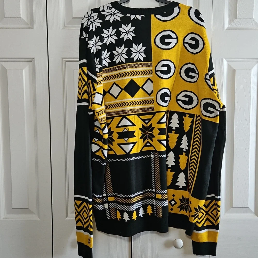 SALE! NWOT NFL Green Bay Packers Ugly Christmas Sweater - Picture 3 of 3